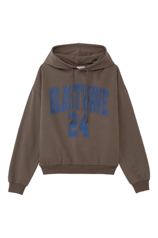 Sweater met capuchon - Bruin
