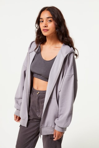 Sweater met Capuchon - Lichtgrijs