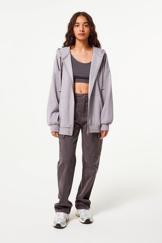 Sweater met Capuchon - Lichtgrijs