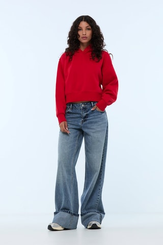 Sweater met Capuchon - Rood