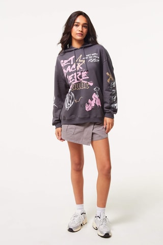 Sweater met Capuchon Donkergrijs