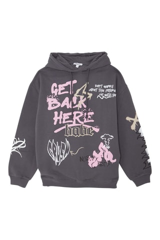 Sweater met Capuchon Donkergrijs