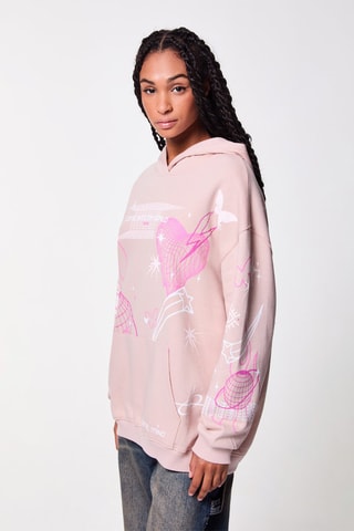 Sweater met Capuchon - Lichtroze