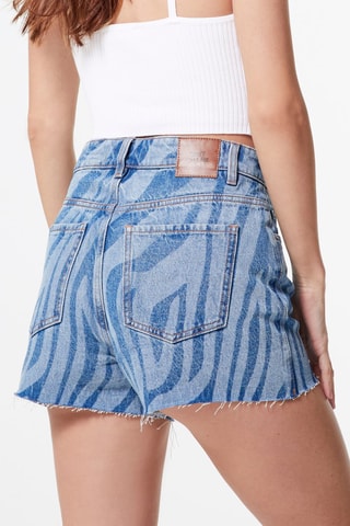 Spijkershort Blauw