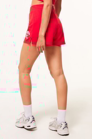 Short Hoge Taille Rood