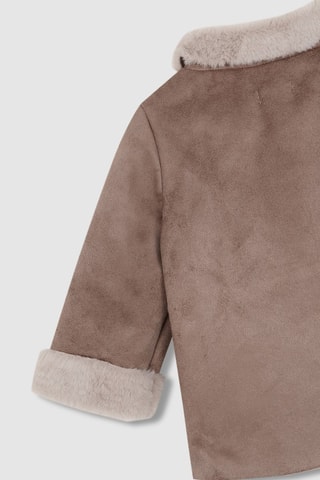 Veste réversible - Beige et brun clair
