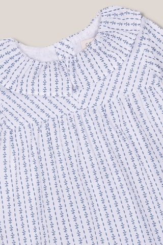Robe et bloomer - Bleu clair et blanc