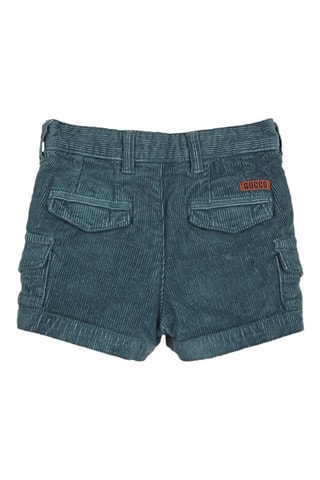 Short en velours - Bleu pétrole