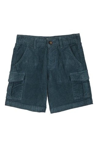 Short en velours - Bleu pétrole