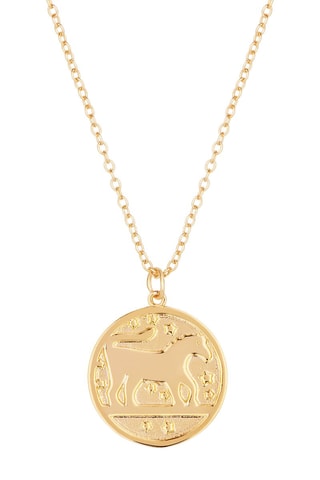Collier Leo Plaqué or jaune