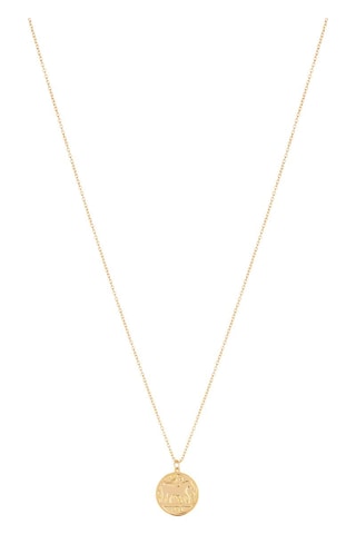 Collier Leo Plaqué or jaune
