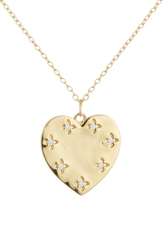 Collier Maureen Plaqué or jaune et zircons