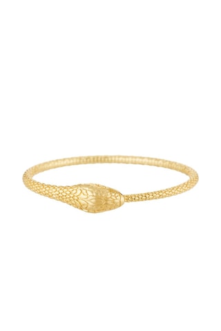 Jonc Fanny Plaqué or jaune et zircons