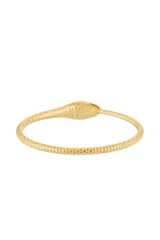 Jonc Fanny Plaqué or jaune et zircons