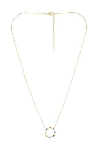 Collier Elena Plaqué or jaune et zircons