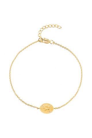 Bracelet Dana Plaqué or jaune et zircons