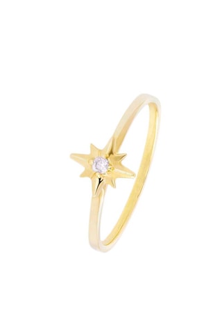 Bague Samya Plaqué or jaune et zircon