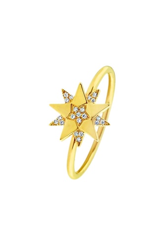 Bague Laureline Plaqué or jaune et zircons