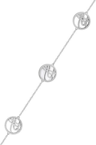 Bracelet Plaqué or blanc