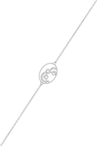 Bracelet Plaqué or blanc