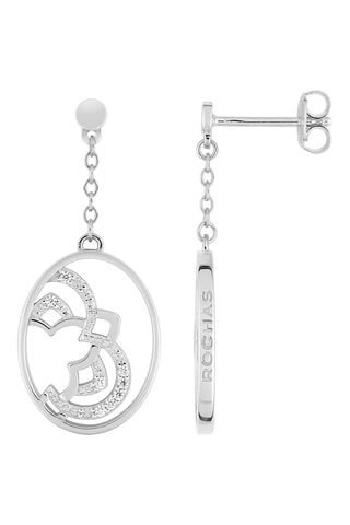 Boucles d'oreilles Plaqué or blanc