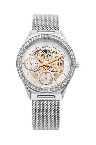 Montre à quartz en acier Artemis Argenté et blanc