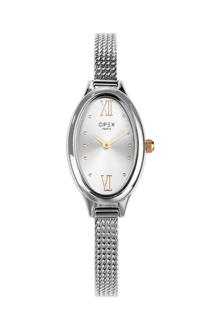 Montre à quartz en acier Daphné Argenté