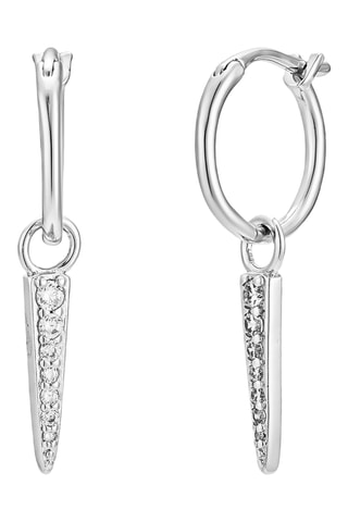 Boucles d’oreilles pendantes - Argenté