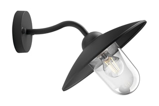 Applique murale d'extérieur LED Hammock - Noir