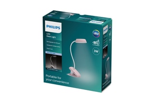 Lampe de bureau LED Donutclip - Rose