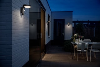Applique murale LED extérieure Tyla avec détecteur de mouvement - Anthracite