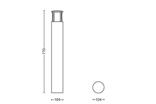 Borne LED extérieure Stock - Anthracite