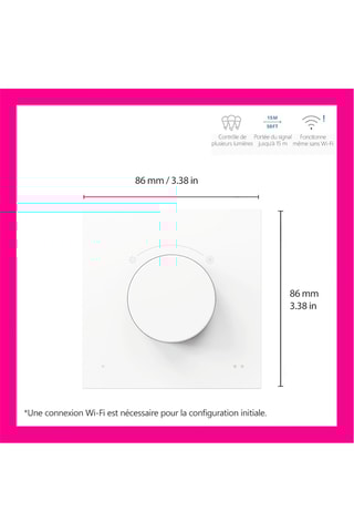 Interrupteur intelligent Smart Dial Switch - Jusqu’à 15 m