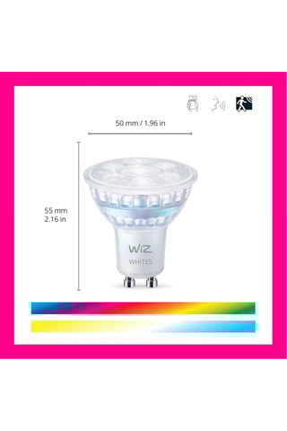 3 ampoules LED connectées - Multicolore et blanc - 3 x 5 W - GU10