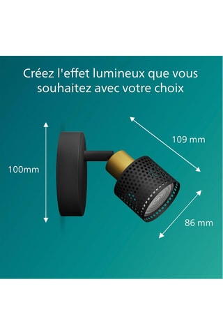 Spot LED Niall - Noir - 5 W