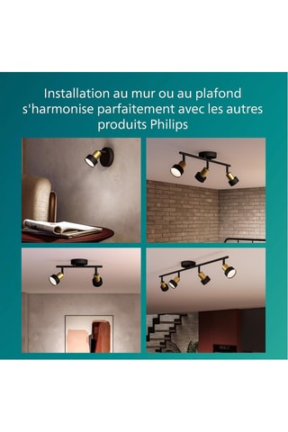 Plafonnier LED Conduit - Noir - 5 W