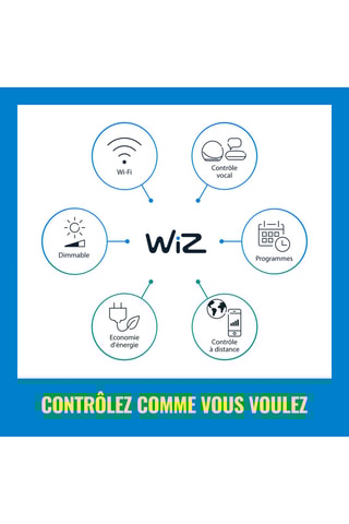 Ruban LED connecté - Multicolore et blanc chaud - 20 W