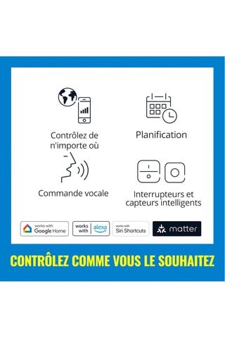 3 ampoules LED connectées - Blanc chaud à blanc froid - 3 x 5 W - E14