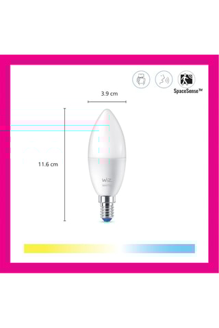 3 ampoules LED connectées - Blanc chaud à blanc froid - 3 x 5 W - E14