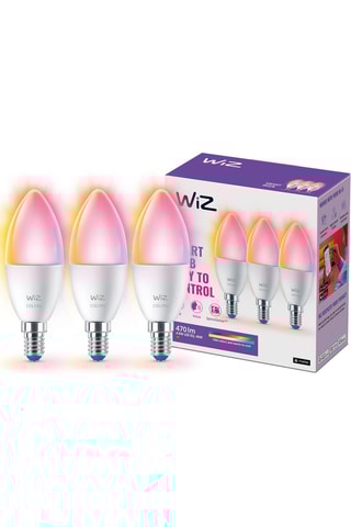 3 ampoules LED connectées - Blanc chaud à blanc froid - 3 x 5 W - E14