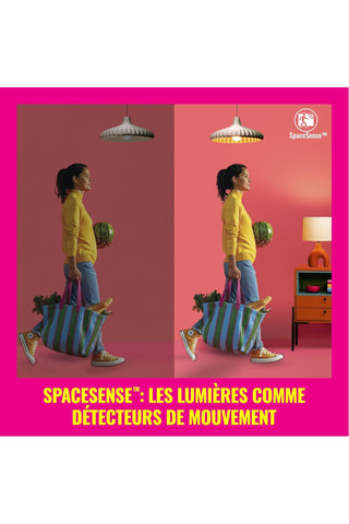 3 ampoules LED connectées - Blanc chaud à blanc froid - 3 x 5 W - E14