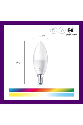 3 ampoules LED connectées - Blanc chaud à blanc froid - 3 x 5 W - E14