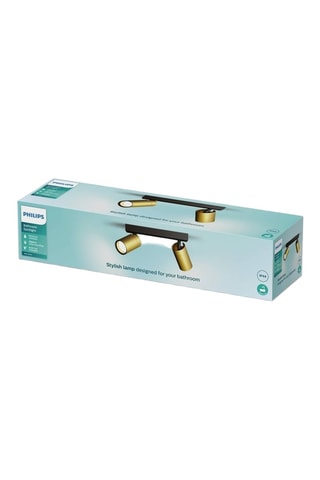 Plafonnier LED de salle de bains Idris - Noir - 2 x 5 W
