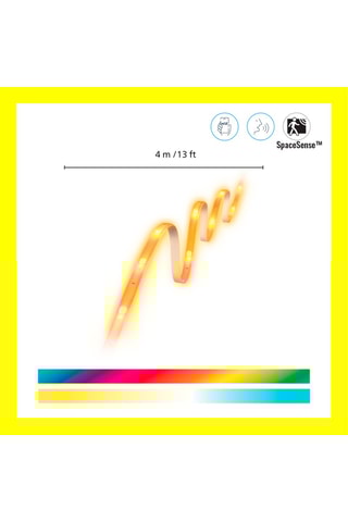 Ruban LED connecté - Multicolore et blanc chaud - 13 W