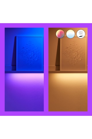 Ruban LED connecté - Multicolore et blanc chaud - 13 W