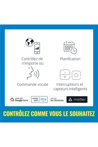 Ruban LED connecté - Multicolore et blanc chaud - 13 W