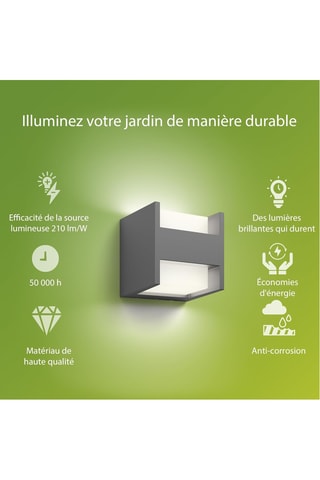 Applique murale LED Arbour - Anthracite - 3,8 W