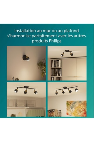 Spot LED Niall - Noir - 3 x 5 W