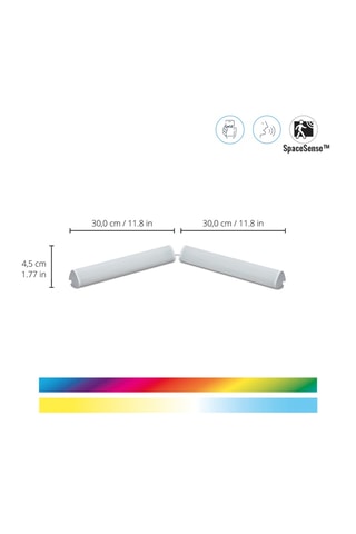 2 barres lumineuses LED connectées Linear - 2 x 10,5 W