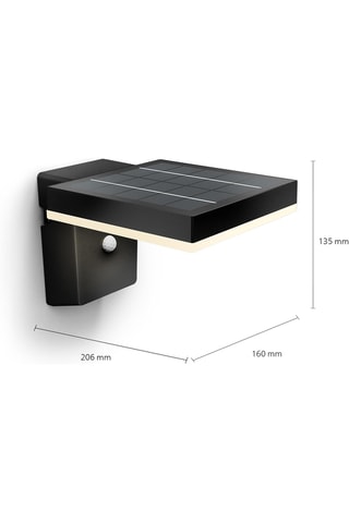 Applique murale solaire LED Zonal - Noir - 1,3 W